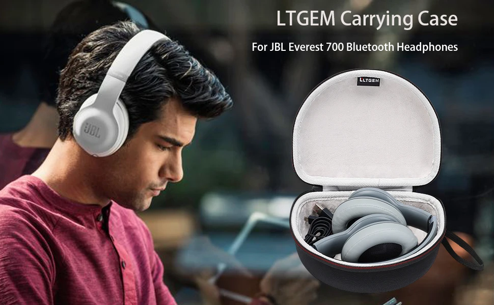 Жесткий чехол LTGEM для JBL Everest 700/300 E45BT E55BT беспроводные Bluetooth наушники|Аксессуары