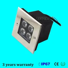 ; в партии 12 штук 4*2 Вт 8 Вт светодиодный подземный свет лампы Водонепроницаемый IP68 градусов/светодиодный свет сада 100 лм/Вт Гарантия 2 года