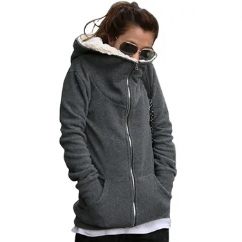 

2016 Fashion Women Zip Up Tops Hoodie Coat Jacket Outerwear Sweatshirt
