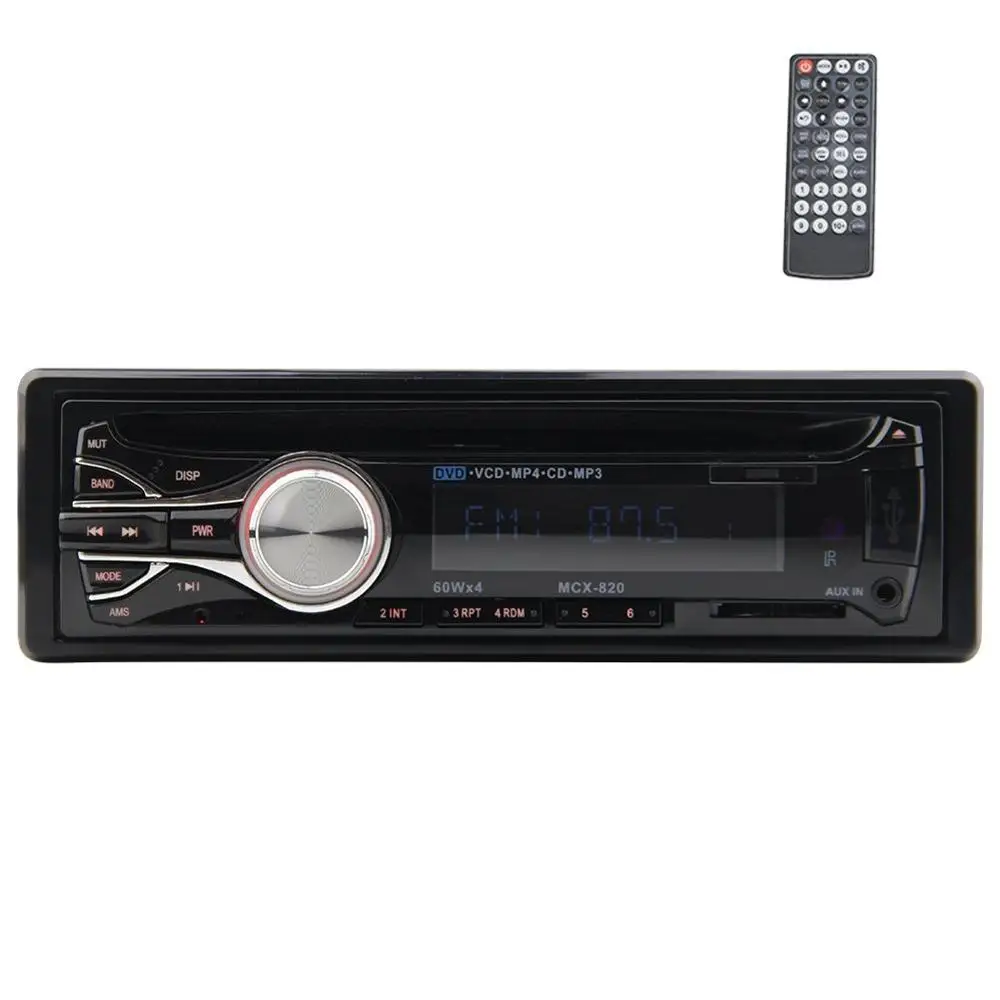 Single Din Car Stereo In Dash Car DVD Player LCD Screen Support