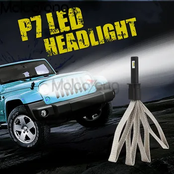 

1 Pair P7 Car Headlight H7 H4 LED H8/H11 HB3/9005 HB4/9006 H1 H3 H13 9004 9007 60W 9600lm Auto Bulb Headlamp 6000K Light DE