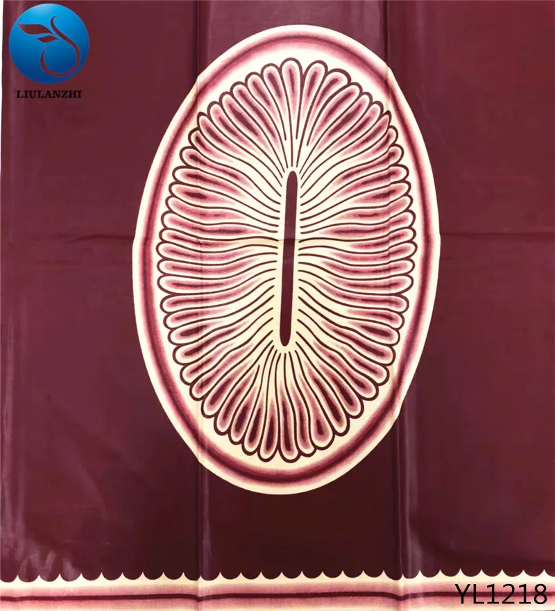 LIULANZHI африканская батиковая набивка Африканская Хлопковая Ткань 6 ярдов восковая ткань для африканских платьев дешевый материал YL1211-1218