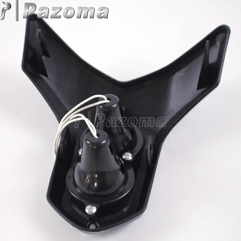 Двойная светодиодная фара для мотоцикла Kawasaki Suzuki Yamaha Ducati 12 В MR16 4 Вт * 2