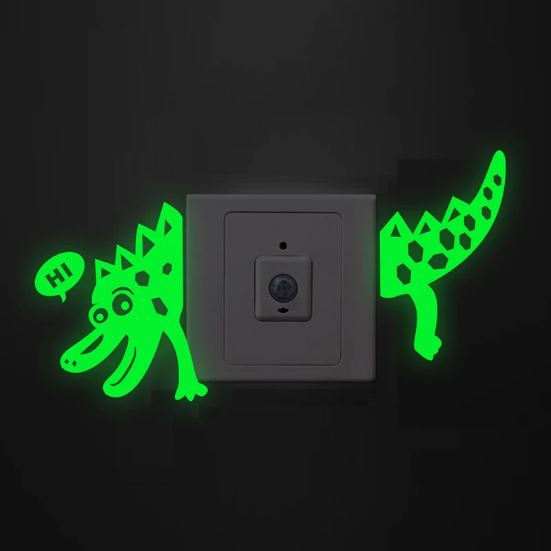 Crocodile Switch Luminous Panel Sticker Glow In The Dark Decor Home Kids Room Decoration Fluorescent Vinyl Mural Wall Art Poster Crocodile Switch Luminous Panel Sticker Glow In The Dark Decor Home Kids Room Decoration Fluorescent Vinyl Mural Wall Art Poster