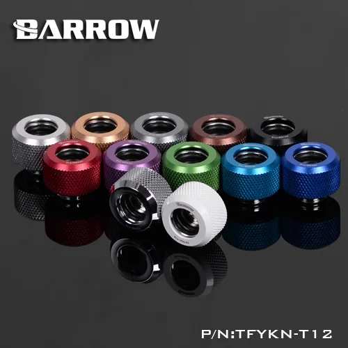 

Barrow TFYKN-T12 OD 12mm Rigid Hard Tubing Fittings Multi Link Adapter Multi Color Options PC Water Cooling