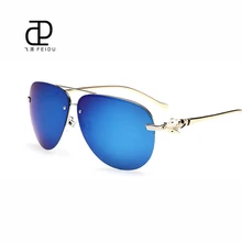 FEIDU Мода поляризованные без оправы Солнцезащитные очки для женщин Для женщин металлические храмы Для мужчин Солнцезащитные очки для женщин зеркало водитель Очки мужской женский очки uv400