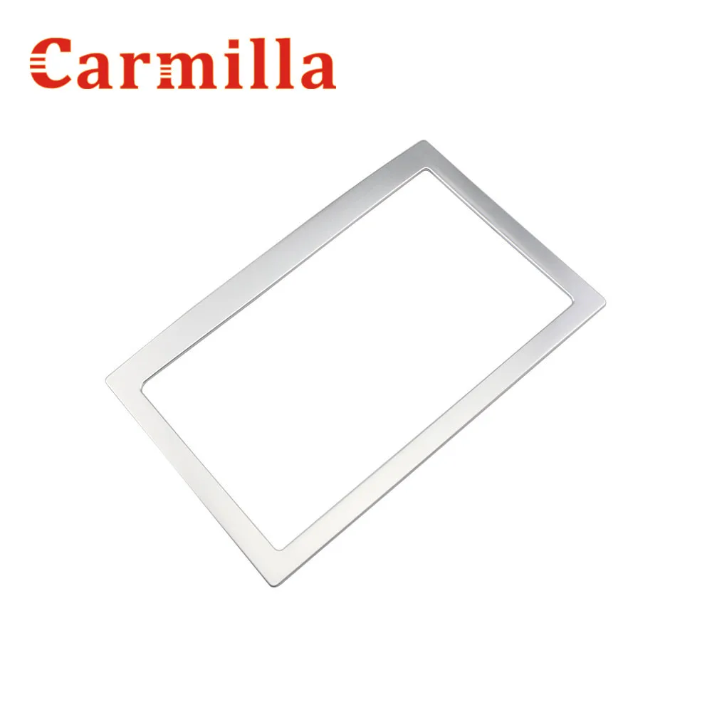 

Carmilla Car Navigation Pannel Central Frame ABS Chrome Matte Cover Sticker For Kia All-New Sportage New Sportage QL KX5 2017