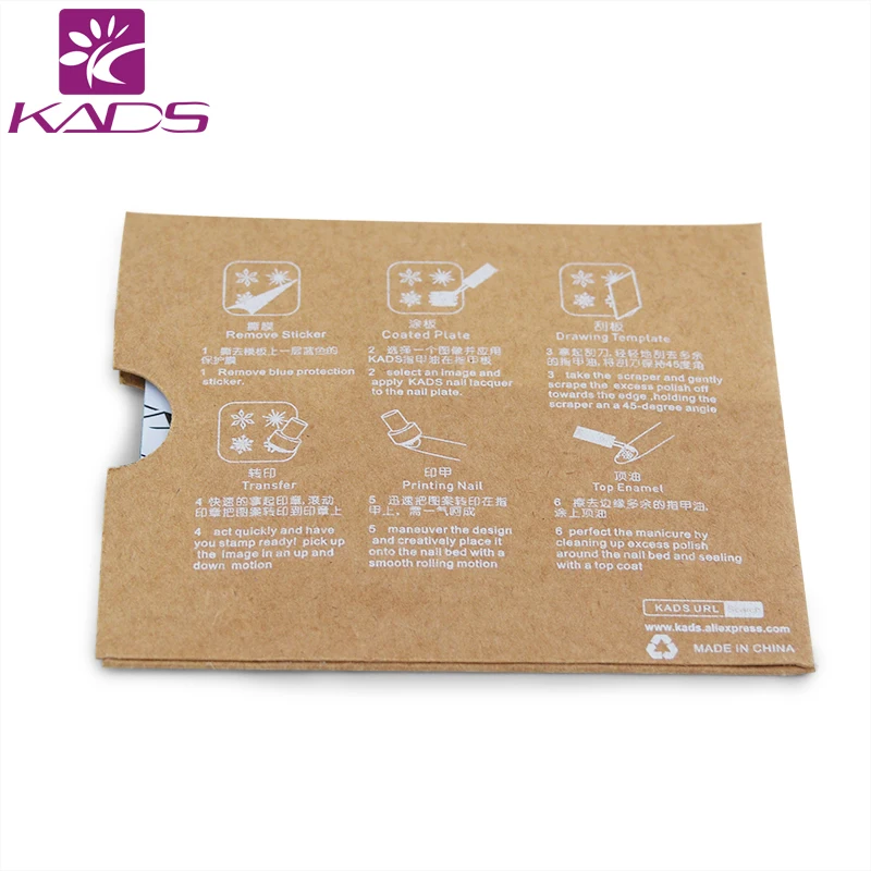 KADS Nail Stamping Plates Flower 013 Summer Lotus Leaf Ripple Image Nail Art Stamp Template Stencil for Nails Manicure 5