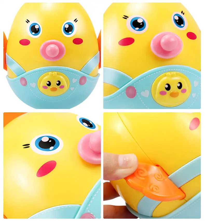 BEI JESS Chicks Tumbler Nodding bell Roly-poly Teether Обучающие Мягкие игрушки мобильные погремушки для новорожденных подарок для малышей