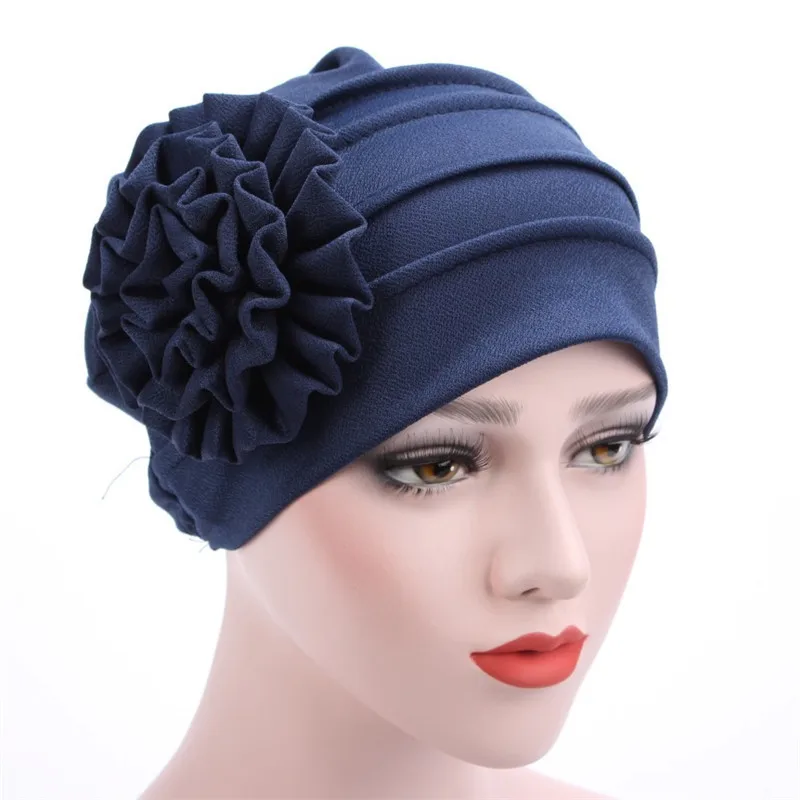 Женские шапки весна лето цветочные бини шляпа мусульманский эластичный тюрбан шапка выпадение волос головной убор Hijib cap