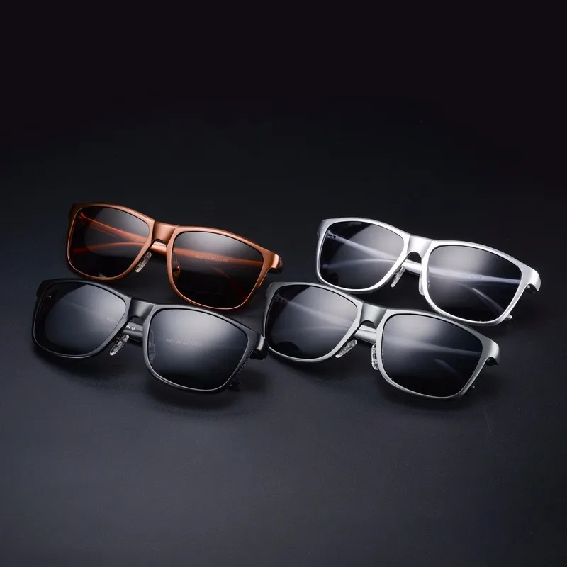 BARCUR Aluminum Metal Frame Sunglasses Polarized Male