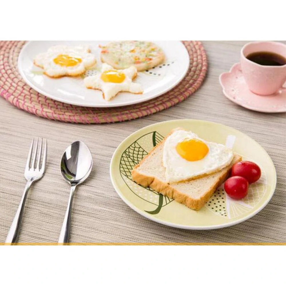 4 PCS Fried Egg Mold Stainless Steel Pancake Ring Kitchen Tool