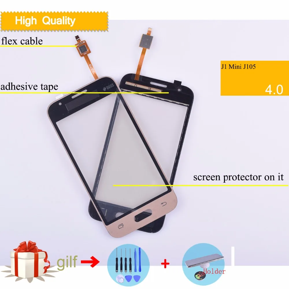 

J105 touch screen For Samsung Galaxy J1 Mini J105 SM-J105Y J105H J105M/DS TouchScreen Sensor Digitizer Glass Lens Front Panel