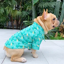 Французская одежда для бульдога летняя рубашка с Мопсом шнауцер собака корги Одежда для собак пальто дропшиппинг Одежда для собак