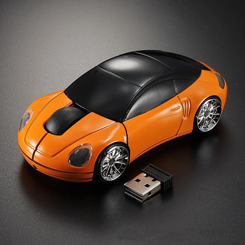 Компьютерные аксессуары 2,4 GHz 3D оптическая беспроводная мышь Форма автомобиля приемник USB для ПК ноутбука
