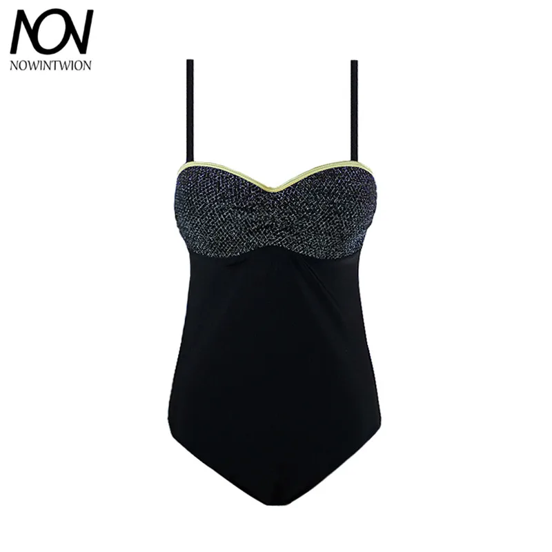 One Pieces Swimwear New Arrival Swimsuit Sexy Bordered Push Up Beach Wear Patchwork Bodysuit Women Mesh Staggered Swimwear