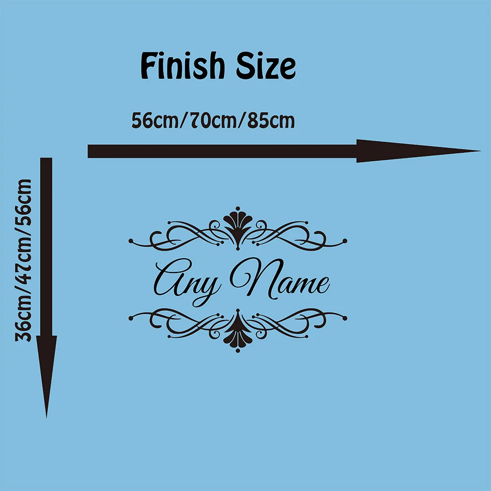 PERSONALISED beauty hair nail salon spa NAME swirl wall window art sticker decal PERSONALISED beauty hair nail salon spa NAME swirl wall window art sticker decal
