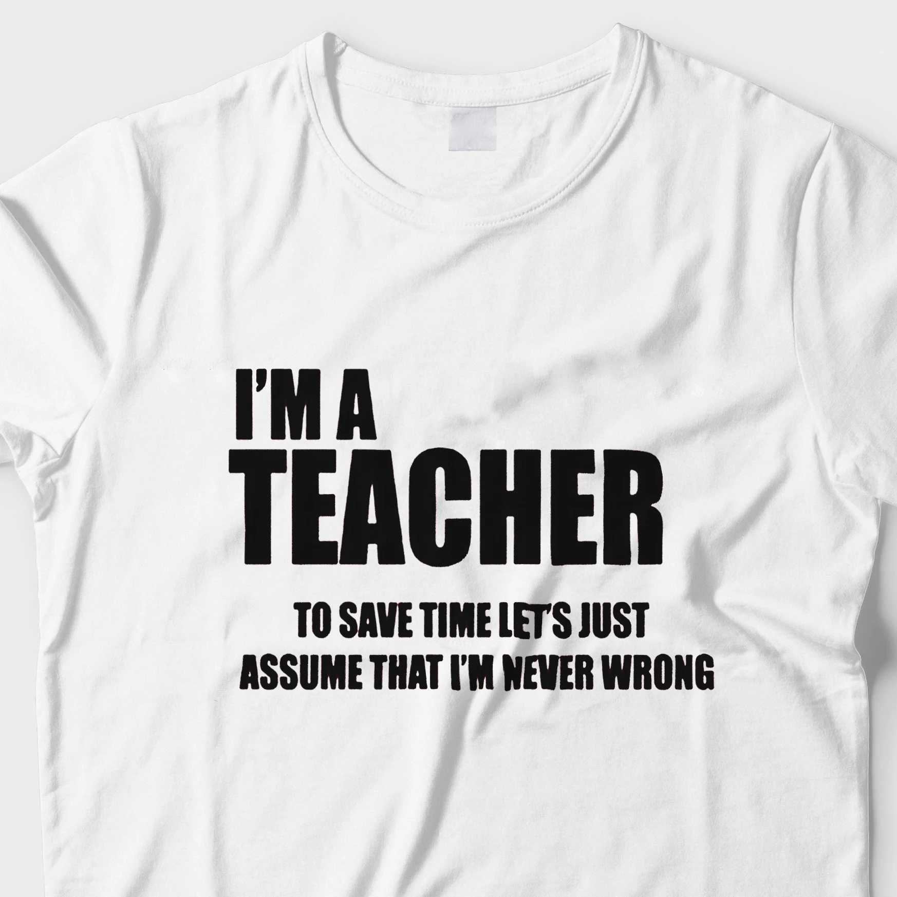 I'm A Teacher Футболка женская 2019 хлопок Harajuku эстетика печать футболка Женская