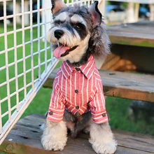 Рубашки для собак зимний, теплый, Полосатый Одежда для животных пальто куртка одежда для домашних животных Custome для мелких больших собак Футболка в одежде для собак