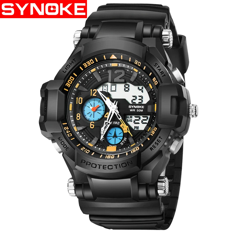 SYNOKE Outdoor Running Student Sports Electronic Watch Men s Watch 