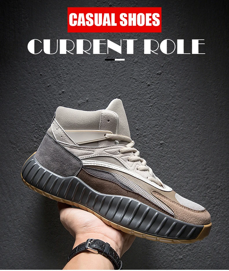 Men's Vulcanize Shoes Trainers Chunky Sneakers Dad Shoes Men Sneakers Mesh Footwear High Platform Sneakers Black Men Big Size 44 (1)