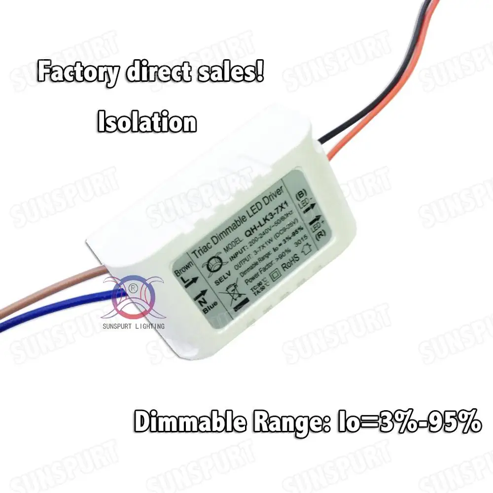2 шт. светодиодный драйвер 3 Вт 7 с регулируемой яркостью|led incandescent|led tube power supplysupplies