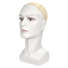 Реалистичный манекен голова в натуральную величину парик дисплей шляпа шарф стойка Белый