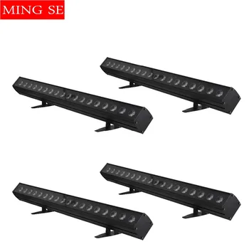 

4pcs/lots 18x12w RGBW 4in1 Led bar Wall Wash Light DMX512 Wash wall Led Outdoor Flood Light DJ Bar Party Show Stage Light