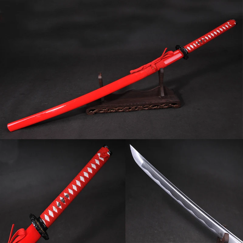 Japanese katana samurai sword collection Blacksmithing wood scabbard