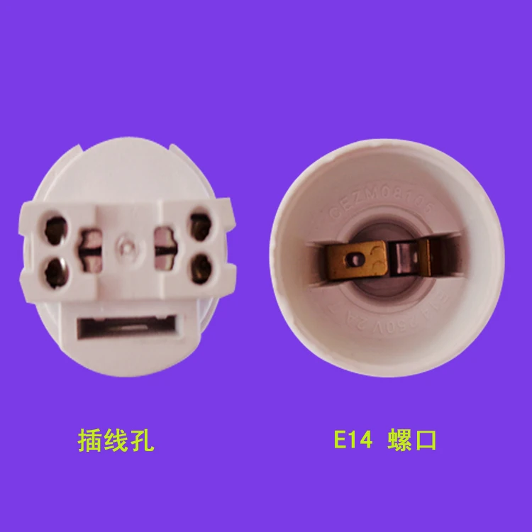 5 шт. E14 пластиковые потолочные светильники держатель кристалл для лампы с