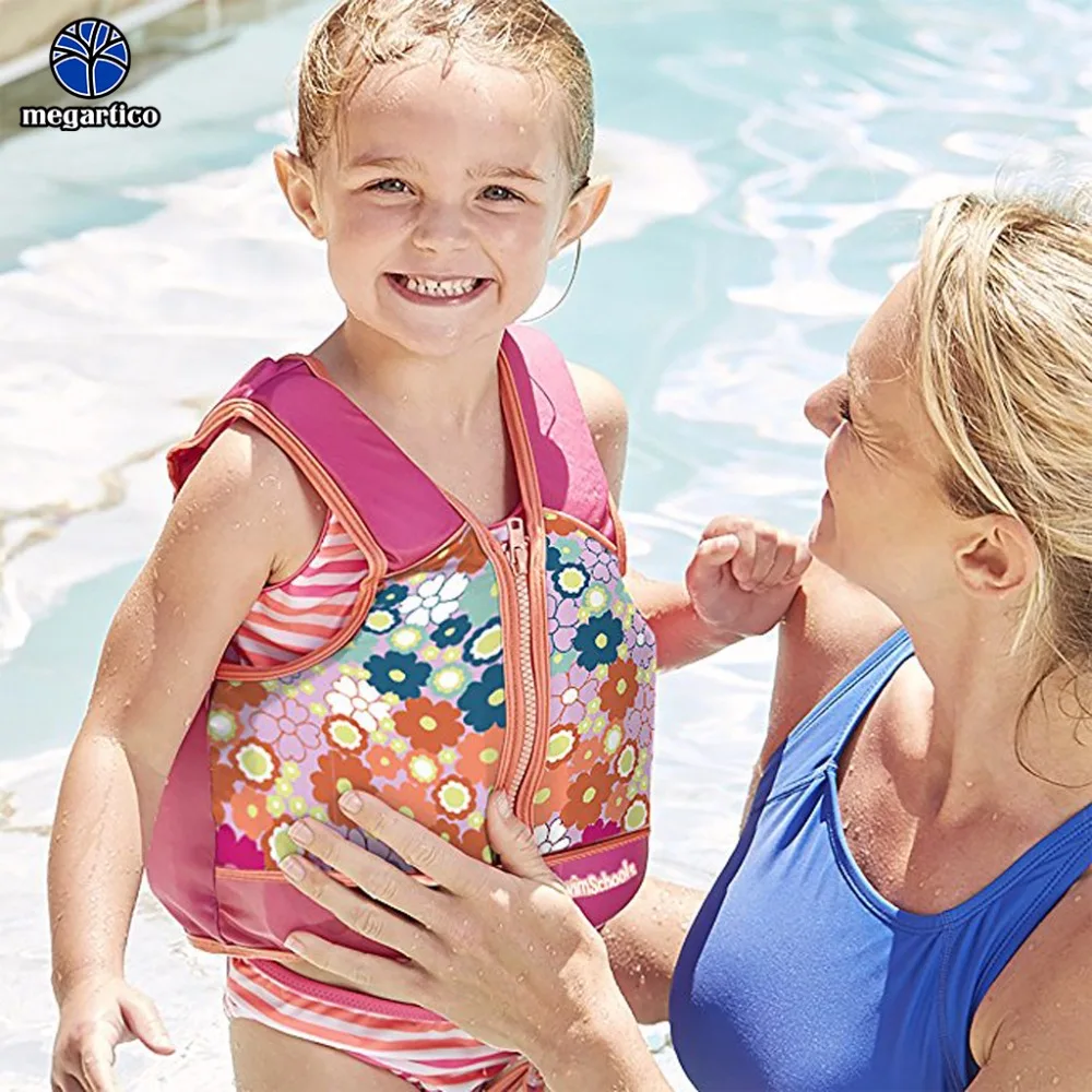 Megartico Water Sport Vest For Children Flower Printed lifejacket For