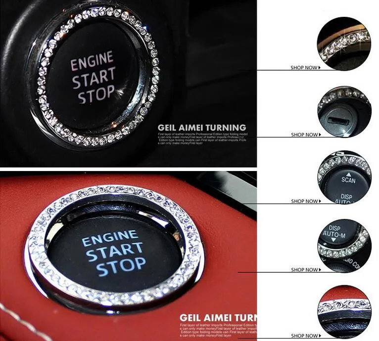 

Car Crystal ignition switch decoration stickers key hole protection circle For Ford Focus 2 3 MK2 MK3 MK4 ST RS kuga Mondeo edge