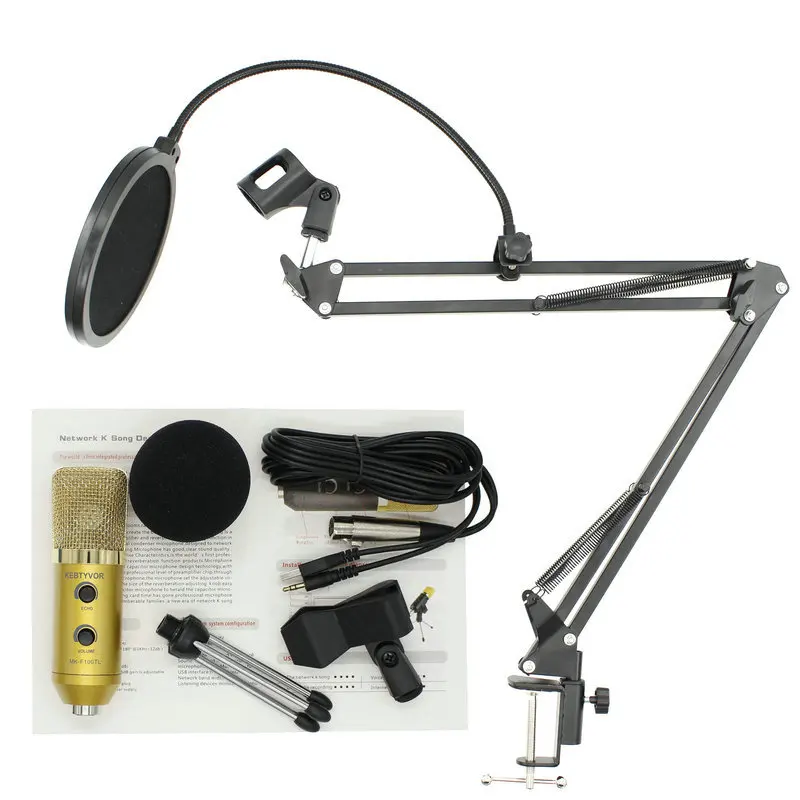 

HOT! mikrofon upgraded MK-F100TL professional USB studio computer condenser microphone for video recording & Karaoke