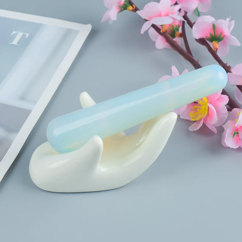 110mm Opalite Yoni Wand Crystals Pleasure Stick Massage Gua Sha Tool Relax Acupoint Pen Health Care Jade Massager Kegel Exercise | Красота и