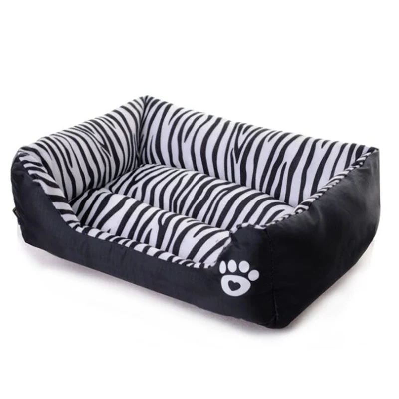 

Waterproof pet dog beds Black white striped 3 sizes beds for dog Puppy dogs soft sofas Dogs product supplies cama para cachorro