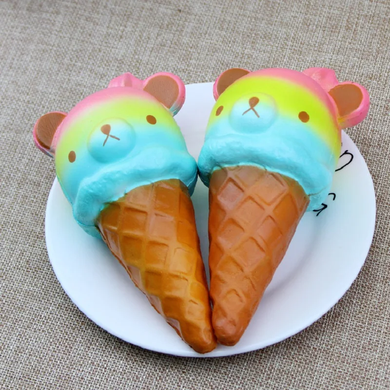 Jumbo Slow Rising Squishies ароматизированный Единорог торт кактус картофель фри молочный