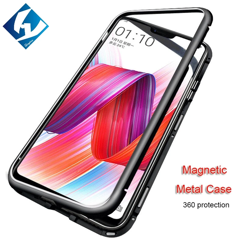 adsorption Phone case for OnePlus 6 360 Metal Back
