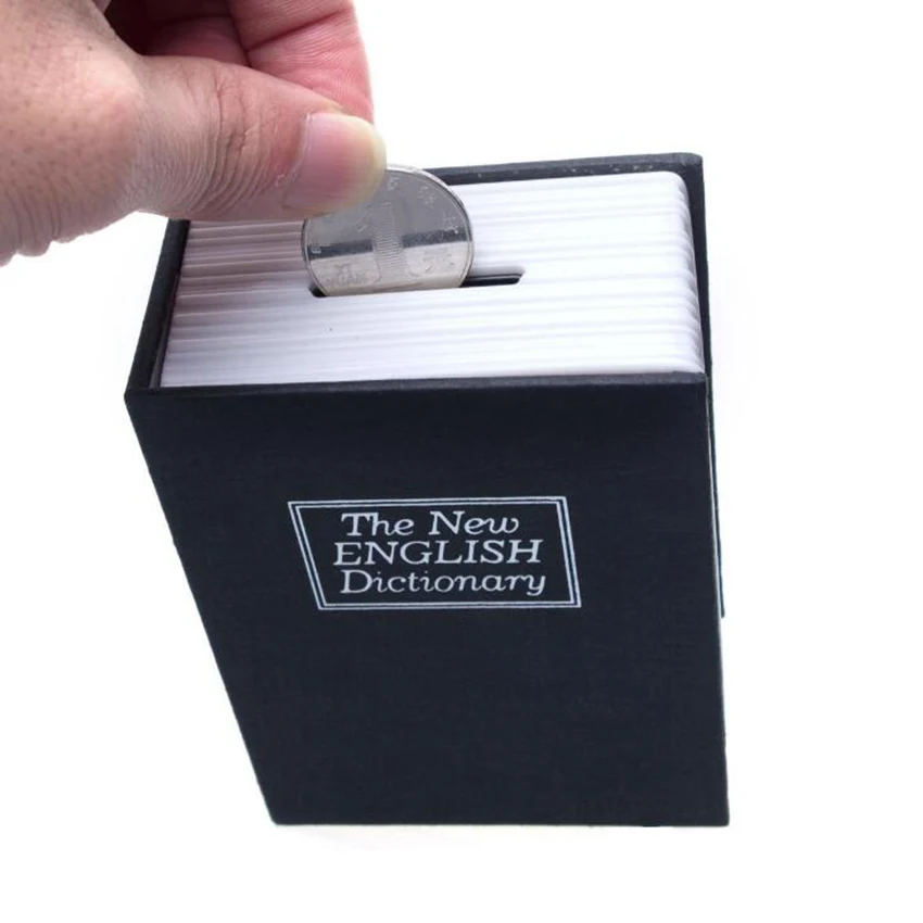 

3 Color Home Security Dictionary Key Book Safe/Lock Box/Storage/Piggy Bank Creative Money Box Home Accessories