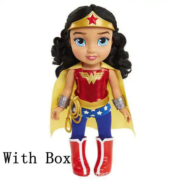 Новинка, оригинальные игрушки DC Wonder Woman, фигурки летучей мыши для девочек, супер милые куклы, ПВХ, Коллекционная модель, игрушки для детей, подарки - Цвет: 1 With Box