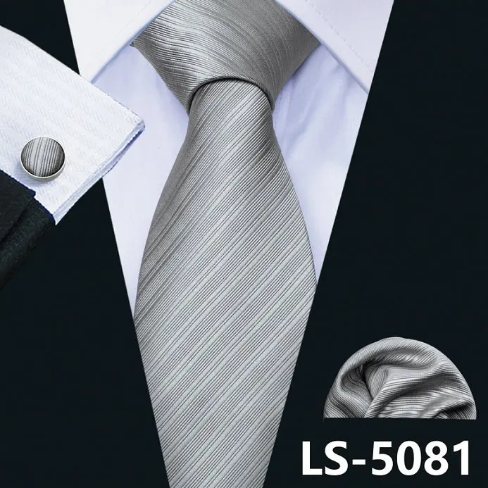 Модные мужские галстуки Recom d 26 цветов, шелк, для мужчин, Свадебные однотонные Галстуки 8,5 см, красные галстуки, подарки для мужчин, Barry.Wang галстуки, LS-S26 - Цвет: LS-5081