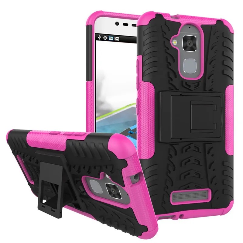 For Asus Zenfone 3 Max ZC520TL TPU & PC Dual Armor Capa with Stand Hard Silicone Cover For Asus Zenfone 3 Max ZC520TL Phone Case (23)