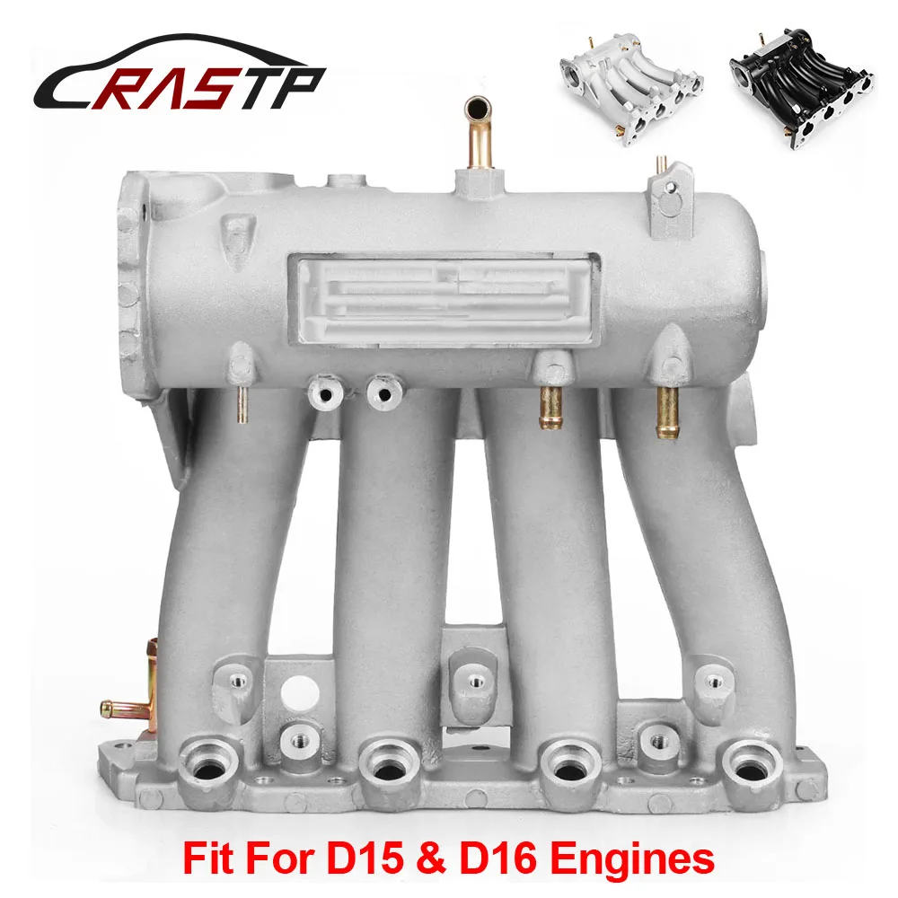 US $63.64 Rastp Performance Aluminum Intake Manifold For 19882000 Honda Civic Crx Del Sol Sohc D Series Cx Dx Ex Gx RsCr1818