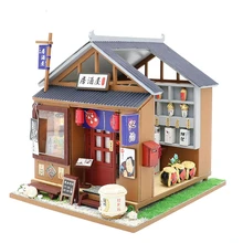 Кукольный дом деревянная мебель Diy Миниатюрный Кукольный домик Miniaturas кукольный домик головоломка ручной работы наборы игрушек для детей подарок на день рождения