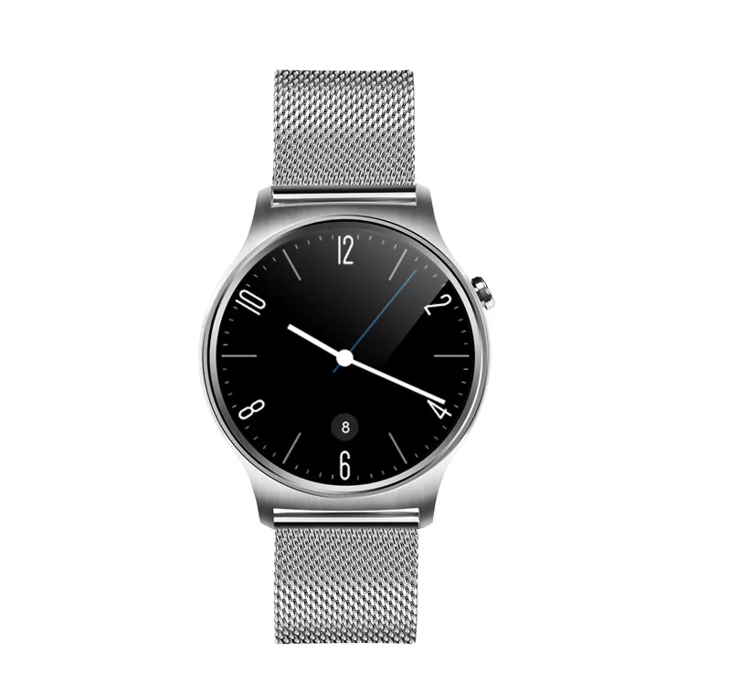 Silver GW01 Смарт-часы ips MTK2502A 64 МБ+ 128 Мб памяти BT4.0 устройство для отслеживания сердцебиения во время сна монитор Анти-потерянный умные часы для iPhone 7 samsung S7 плюс - Цвет: Silver