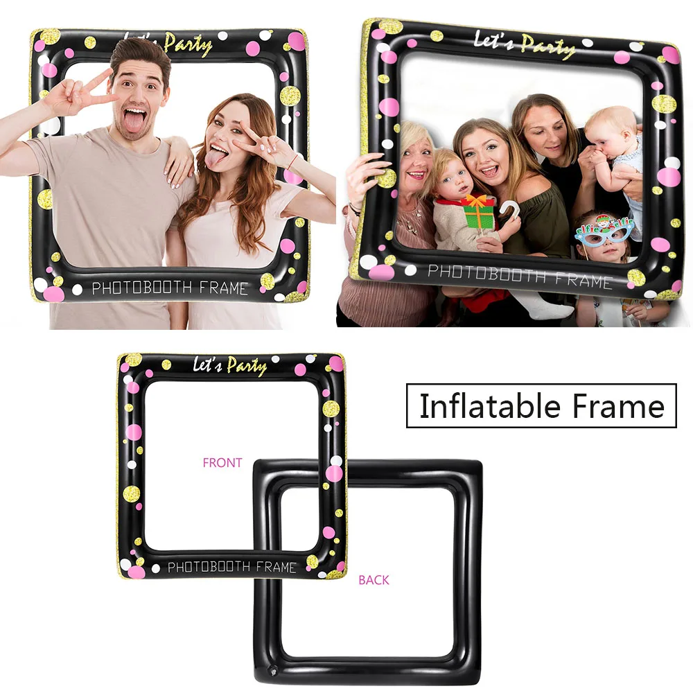 

Inflatable Frame Photo Booth Props Selfie Picture Frame Party Supplies Birthday Bridal Shower Baby Shower Wedding Party Favors