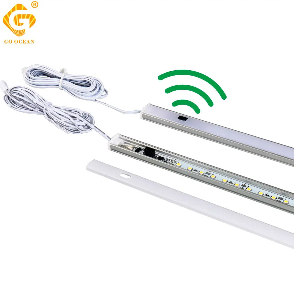 

4W/7W LED Under Cabinet Light Bar Motion Sensor Display Case Wardrobe Night Lights Cabinet Lamp Cupboard Indoor Lighting