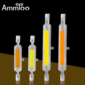 

R7S COB LED Lamp Bulb Glass Tube 78mm 118mm R7S Ampoul Bulb Lights Energy Saving Bombillas Led Replace Halogen Light Spot Light