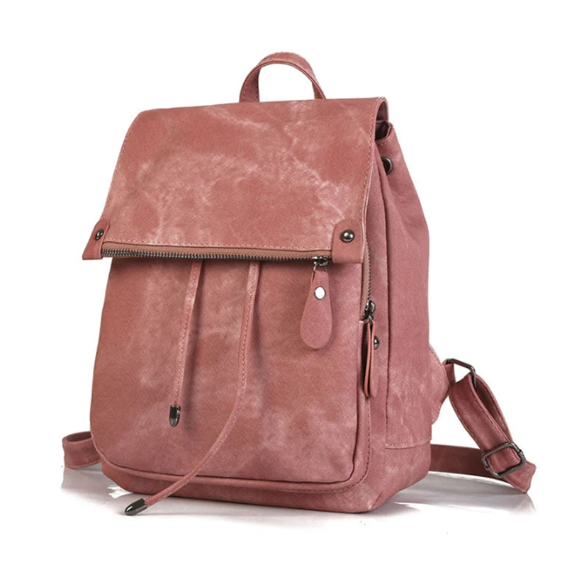 

Female backpack school shoulder bag Women's backpacks new trend fashion solid color ladies bag mochila mujer sac a dos