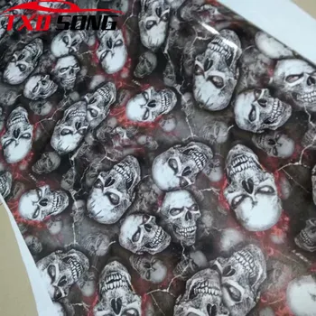 

New Coming Graffiti Bomb Cartoon Skull Sticker Bomb Car Wrap Camo Vinyl Sticker Graffiti Bomb Film For Truck Hood Roof Motors