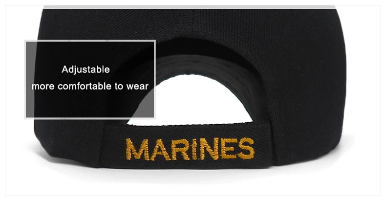 Мужская кепка для морпехов США, вышитый мяч, кепка, тактическая Кепка для морского флота США, бейсболка, регулируемая бейсбольная кепка, морская печать, Gorras